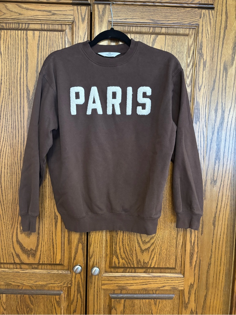 Paris Crewneck Sweatshirt in Brown xxlg kids or small women’s